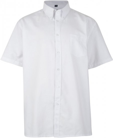 Kam Oxford shirt Short Sleeve White - Košulje - Muške Košulje Veliki Brojevi