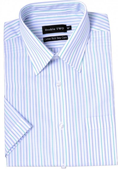 Double TWO Formal Shirt Mint - Košulje - Muške Košulje Veliki Brojevi