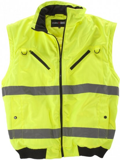 Marc & Mark Hi-Vis Jacket/vest Yellow - Radna odjeća - Radna Odjeća Veliki Brojevi