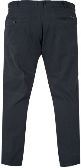 D555 Bruno Stretch Chino pants with Extenda Waist Indigo Blue - Traperice & hlače - Muške Traperice i Hlače Veliki Brojevi