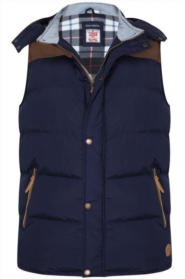 D555 Paxton Vest Navy - Jakne - Muške Jakne Veliki Brojevi