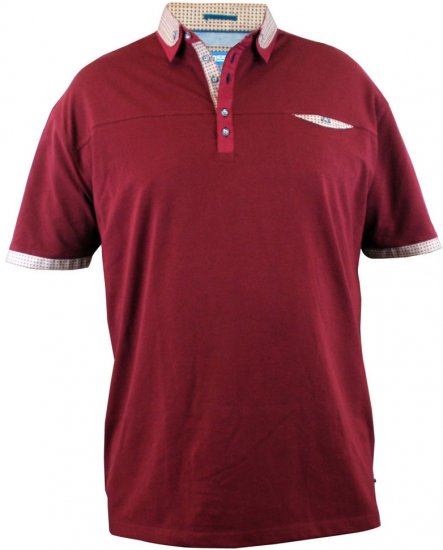 D555 Jeff Wine - Polo majice - Muške Polo Majice Veliki Brojevi