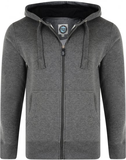 Kam Jeans Hoodie Charcoal - Puloveri & dukserice - Muške Puloveri & dukserice veliki brojevi