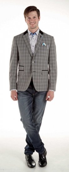 D555 Alfie Blazer - Odijela - Muška Odijela Veliki Brojevi