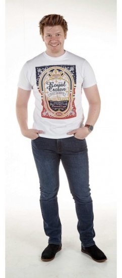 D555 Roderick White T-shirt - Majice Kratkih Rukava - Muške Majice Kratkih Rukava Veliki Brojevi 