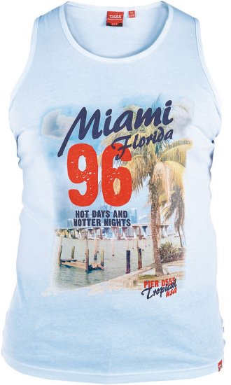 D555 Addison Vest Sky Blue - Majice Kratkih Rukava - Muške Majice Kratkih Rukava Veliki Brojevi 