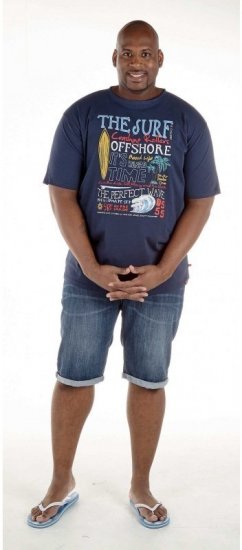 D555 Jordan T-shirt Navy - Majice Kratkih Rukava - Muške Majice Kratkih Rukava Veliki Brojevi 