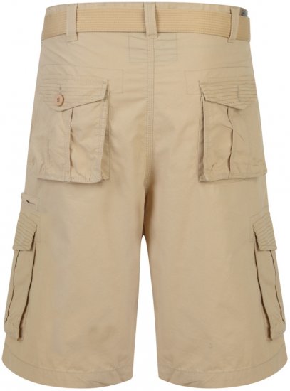 Kam Jeans Belted Cargo Shorts Stone - Kratke hlače - Muške Kratke Hlače Veliki Brojevi 