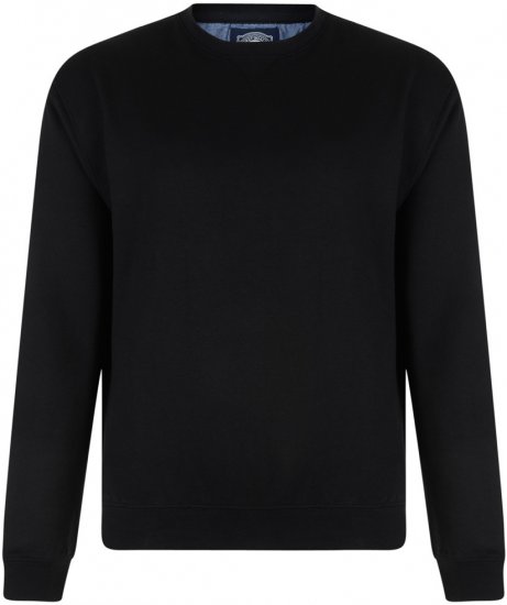 Kam Jeans Sweatshirt Black - Puloveri & dukserice - Muške Puloveri & dukserice veliki brojevi