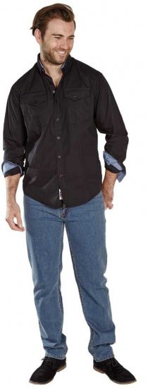 D555 LIONEL Fashion Pockets Long Sleeve Shirt - Košulje - Muške Košulje Veliki Brojevi