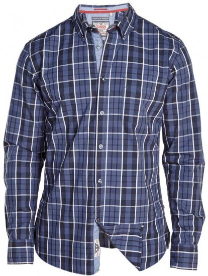 D555 WARWICK Long Sleeve Shirt & T-shirt Combo - Košulje - Muške Košulje Veliki Brojevi