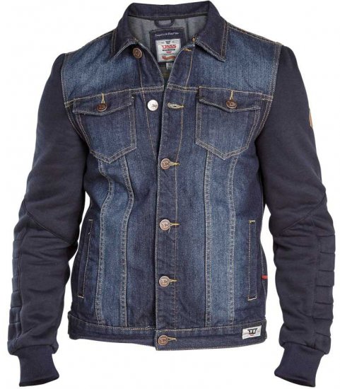 D555 CURTIS Denim Jacket With Detachable Hood - Jakne - Muške Jakne Veliki Brojevi