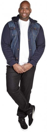 D555 CURTIS Denim Jacket With Detachable Hood - Jakne - Muške Jakne Veliki Brojevi