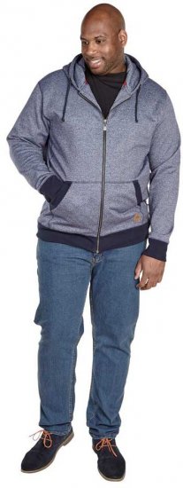 D555 AVERY Blue Speckled Hoody - Puloveri & dukserice - Muške Puloveri & dukserice veliki brojevi