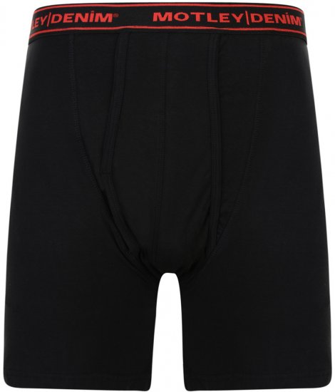 Motley Denim Boxer Shorts Black 2-pack - Donje rublje & kupaće hlače - muške donje rublje veliki brojevi