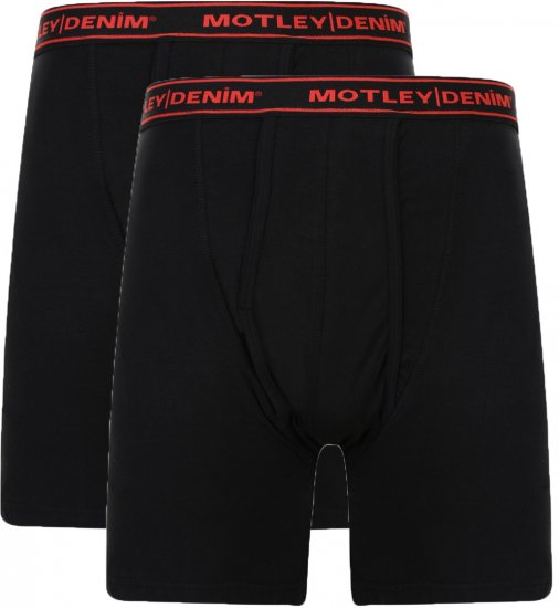 Motley Denim Boxer Shorts Black 2-pack - Donje rublje & kupaće hlače - muške donje rublje veliki brojevi