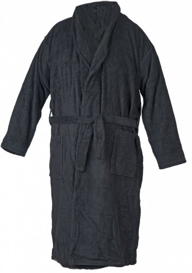 Abraxas Bathrobe 100% Cotton Black - Donje rublje & kupaće hlače - muške donje rublje veliki brojevi