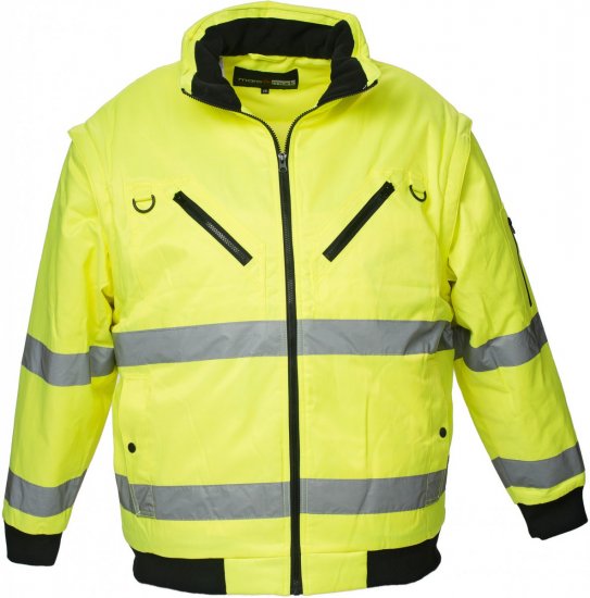 Marc & Mark Hi-Vis Jacket/vest Yellow - Radna odjeća - Radna Odjeća Veliki Brojevi