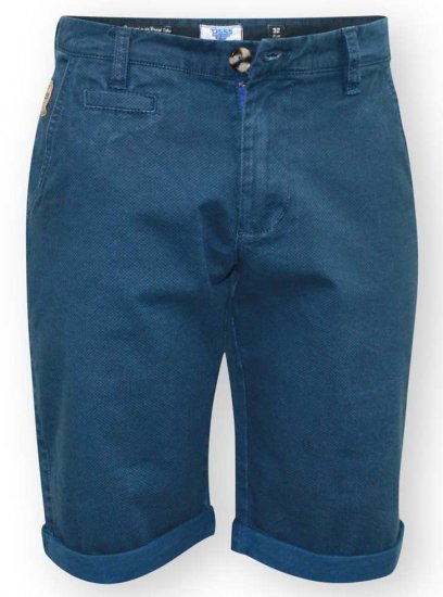 D555 Bruce Chino Short Blue - Kratke hlače - Muške Kratke Hlače Veliki Brojevi 