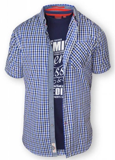 D555 JAIDEN Short Sleeve Shirt & T-shirt Combo - Košulje - Muške Košulje Veliki Brojevi