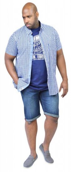 D555 JAIDEN Short Sleeve Shirt & T-shirt Combo - Košulje - Muške Košulje Veliki Brojevi