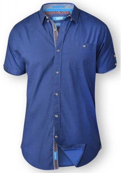 D555 JULIAN Mini Flower Print Short Sleeve Shirt - Košulje - Muške Košulje Veliki Brojevi