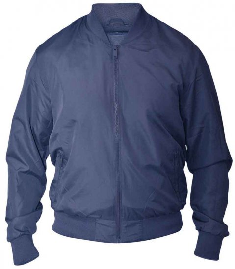 D555 JAMES Lined Bomber Jacket Navy - Jakne - Muške Jakne Veliki Brojevi