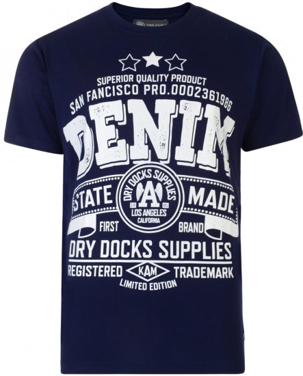 Kam Jeans San Francisco State 2-pack T-shirt - Majice Kratkih Rukava - Muške Majice Kratkih Rukava Veliki Brojevi 