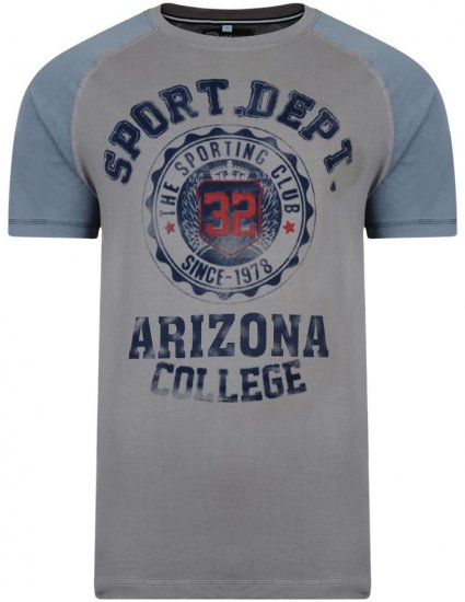 Kam Jeans Arizona College Tee - Majice Kratkih Rukava - Muške Majice Kratkih Rukava Veliki Brojevi 