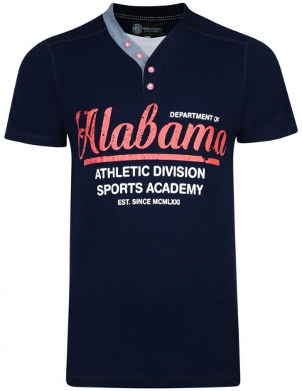 Kam Jeans Baseball Alabama Tee - Majice Kratkih Rukava - Muške Majice Kratkih Rukava Veliki Brojevi 