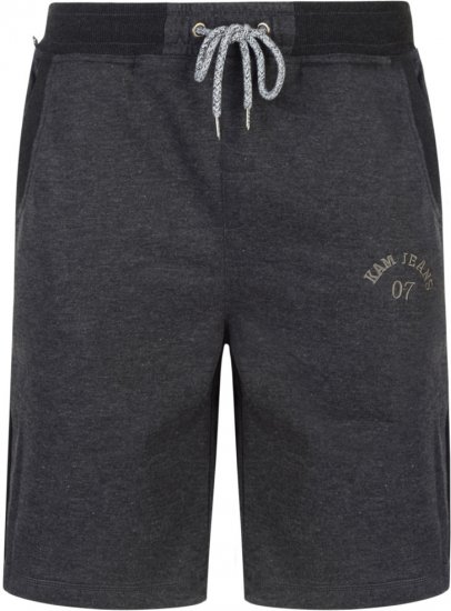 Kam Jeans Sweat Jog Shorts Charcoal - Kratke hlače - Muške Kratke Hlače Veliki Brojevi 