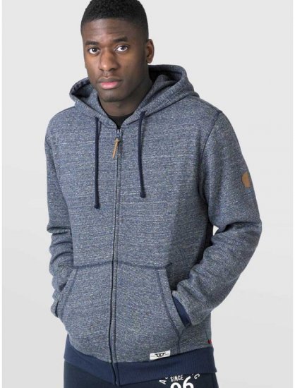 D555 Romney Full Zipper Hoodie Navy - Puloveri & dukserice - Muške Puloveri & dukserice veliki brojevi