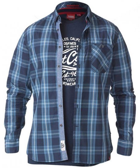 D555 Smith Shirt & T-shirt Combo - Košulje - Muške Košulje Veliki Brojevi