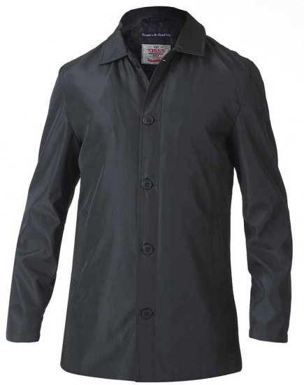 D555 Hampton Raincoat Black - Jakne - Muške Jakne Veliki Brojevi