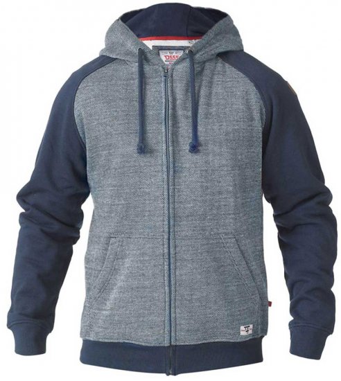 D555 Cristiano Hoodie Blue/Navy - Puloveri & dukserice - Muške Puloveri & dukserice veliki brojevi