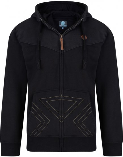 Kam Jeans 766 Panel Print Hoodie Black - Puloveri & dukserice - Muške Puloveri & dukserice veliki brojevi