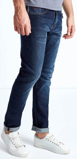 Mish Mash Lot XX Dark Stretch Straight Fit - Traperice & hlače - Muške Traperice i Hlače Veliki Brojevi