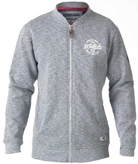 D555 Sandford Sweat Jacket Grey - Puloveri & dukserice - Muške Puloveri & dukserice veliki brojevi