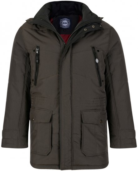 Kam Jeans 68 Long Padded Coat Dark - Jakne - Muške Jakne Veliki Brojevi