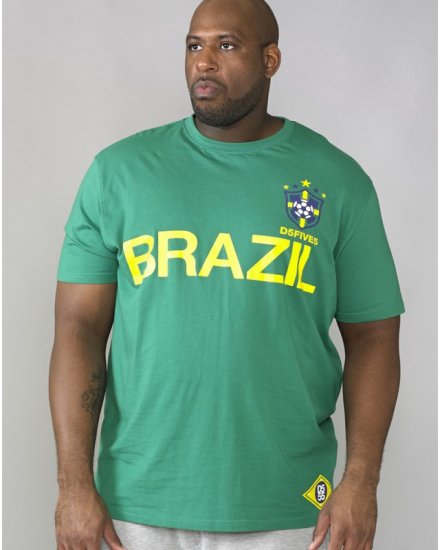 D555 Ricardo T-shirt Green - Majice Kratkih Rukava - Muške Majice Kratkih Rukava Veliki Brojevi 