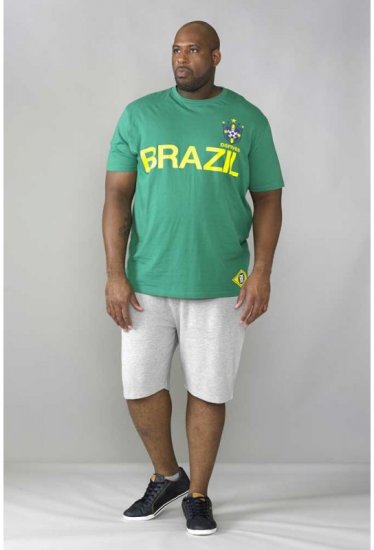 D555 Ricardo T-shirt Green - Majice Kratkih Rukava - Muške Majice Kratkih Rukava Veliki Brojevi 