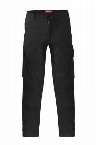 D555 Nelson Stretch Tapered Cargo Pants Black - Traperice & hlače - Muške Traperice i Hlače Veliki Brojevi