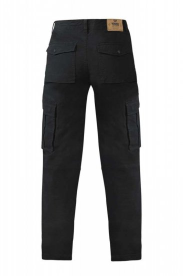 D555 Nelson Stretch Tapered Cargo Pants Black - Traperice & hlače - Muške Traperice i Hlače Veliki Brojevi