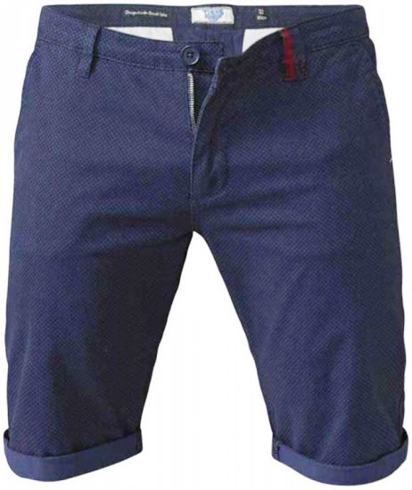 D555 Rupert Shorts Navy - Kratke hlače - Muške Kratke Hlače Veliki Brojevi 