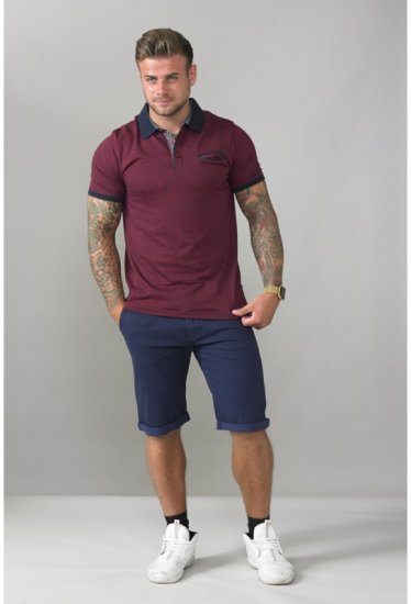 D555 Rupert Shorts Navy - Kratke hlače - Muške Kratke Hlače Veliki Brojevi 