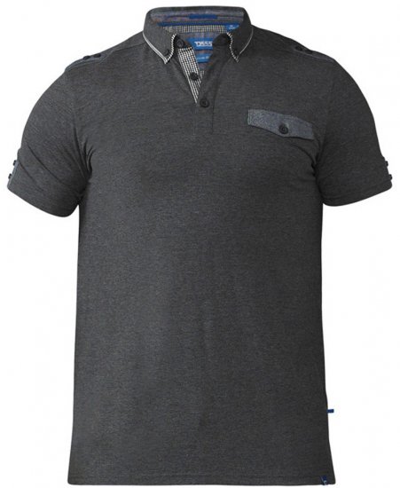 D555 Hogan Polo Charcoal - Polo majice - Muške Polo Majice Veliki Brojevi