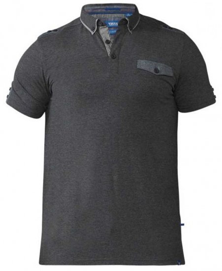 D555 Hogan Polo Charcoal - Polo majice - Muške Polo Majice Veliki Brojevi