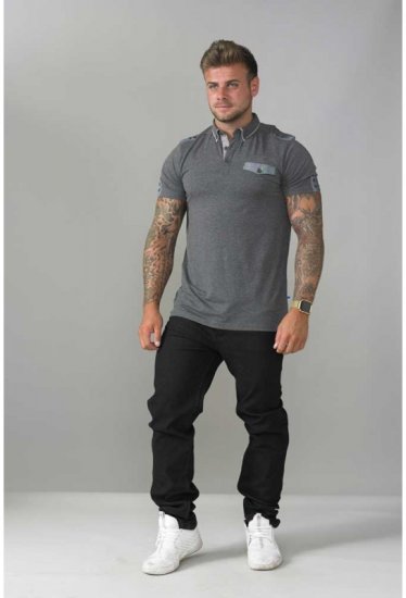 D555 Hogan Polo Charcoal - Polo majice - Muške Polo Majice Veliki Brojevi