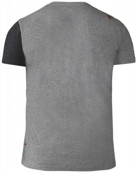 D555 Authentic T-shirt Grey - Majice Kratkih Rukava - Muške Majice Kratkih Rukava Veliki Brojevi 