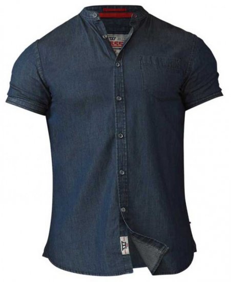 D555 Astra Short Sleeve Denim Shirt - Košulje - Muške Košulje Veliki Brojevi